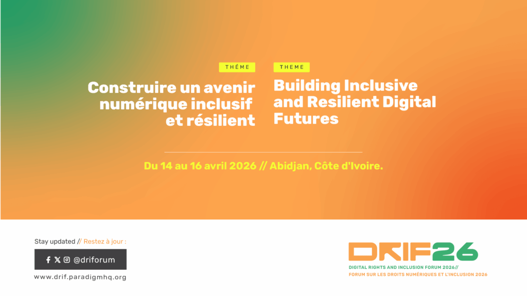 Digital Rights and Inclusion Forum, DRIF26